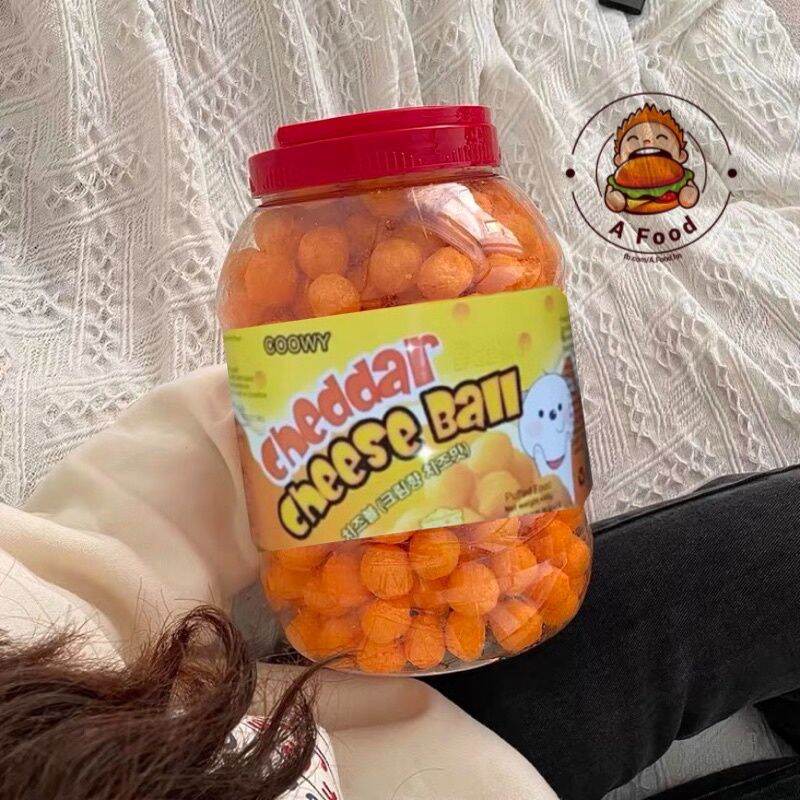 BÁNH SNACK VIÊN PHỦ PHÔ MAI CHEDDAR CHEESE BALL