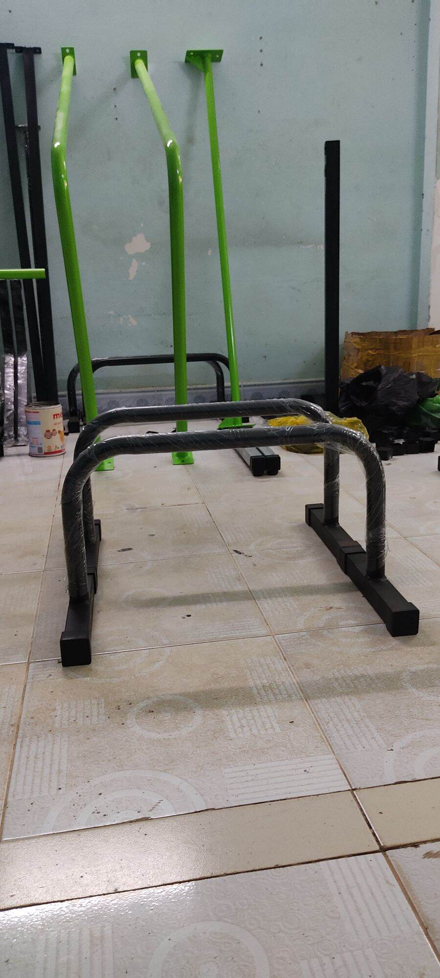 Paralletes sắt Dụng Cụ Hít Đất M1 ( Gym,Street Workout, )