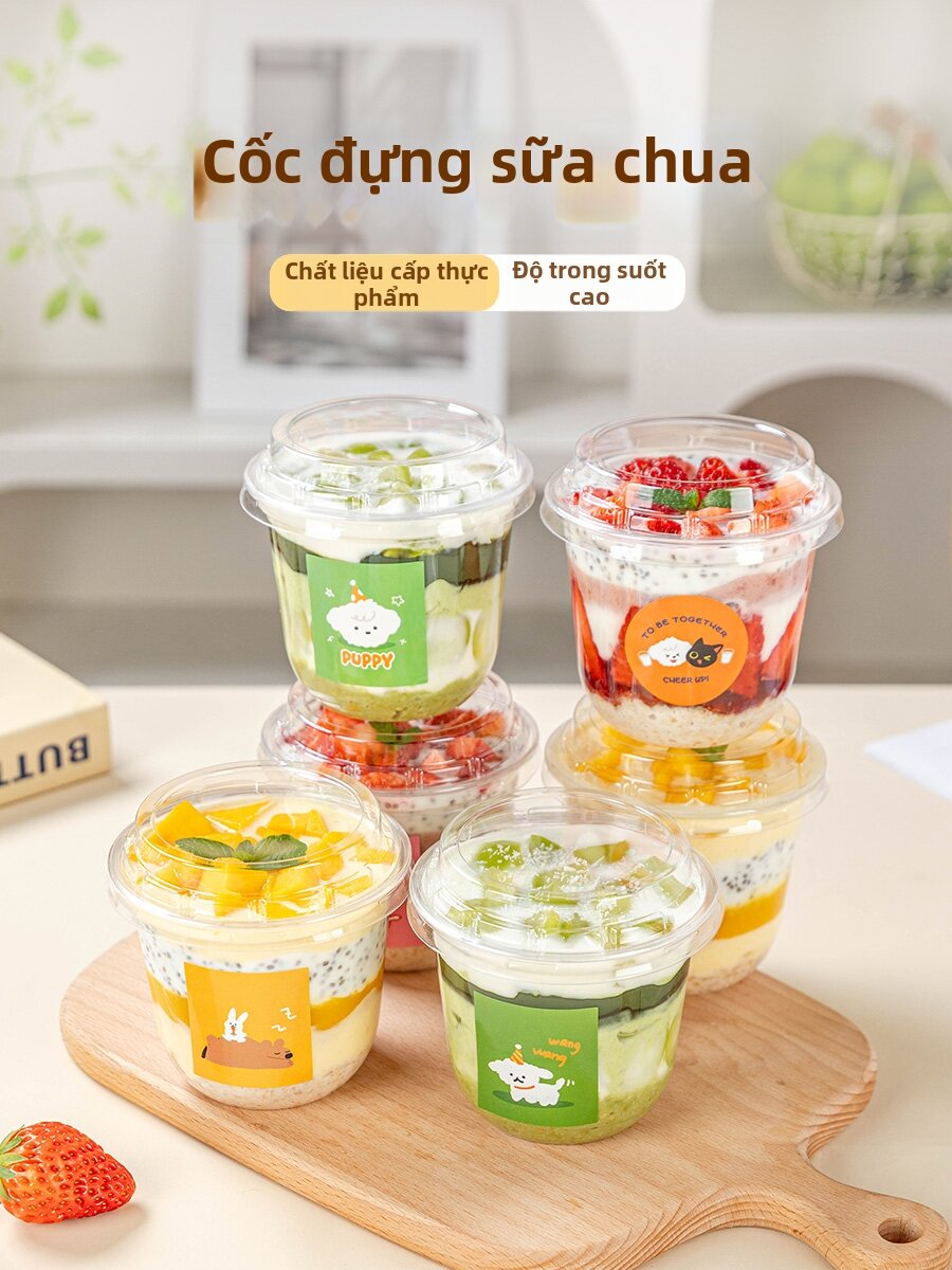 Ly Nước Giải Khát Nhựa Trong Suốt Chống Nhiệt Dùng Một Lần Đạt Tiêu Chuẩn Thực Phẩm