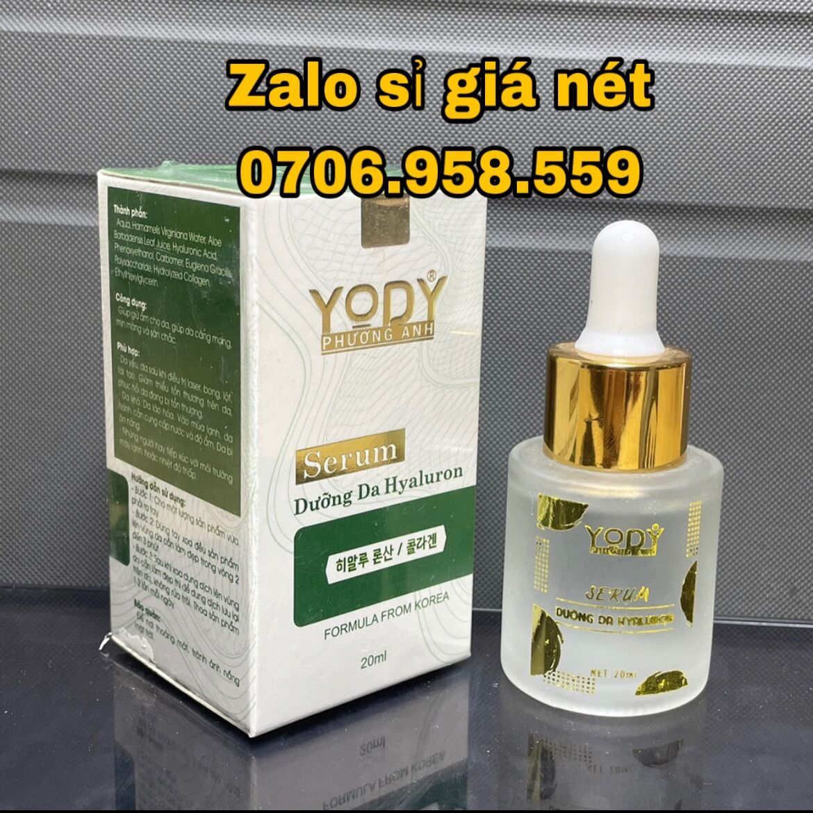Serum phục hồi da, dưỡng da Hyaluron- Phương Anh