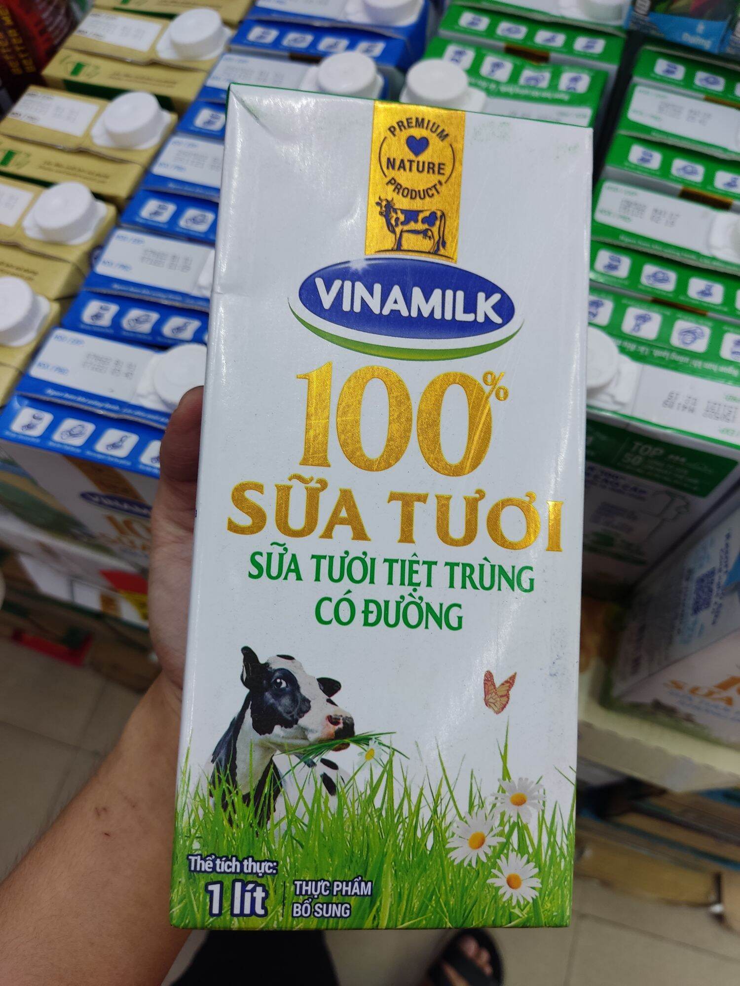 Vinamilk có đường hộp 1l