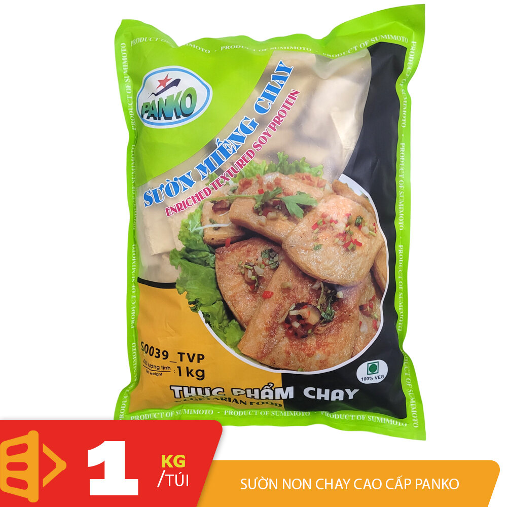 Túi lớn 1KG sườn miếng chay sườn non chay cao cấp PanKo