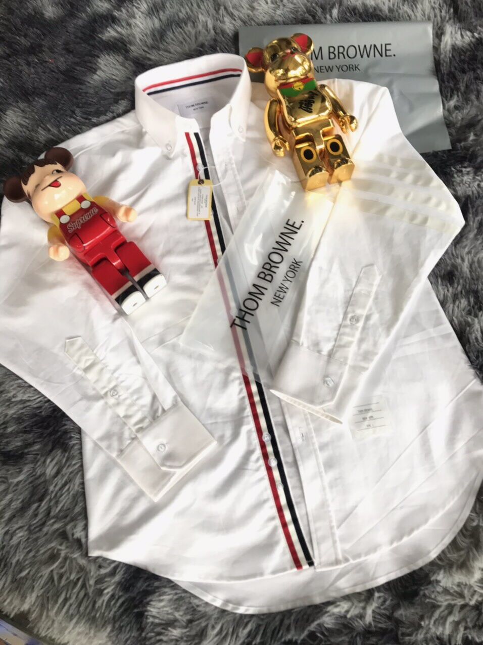 Áo sơ mi Thom Brown 4 sọc trắng