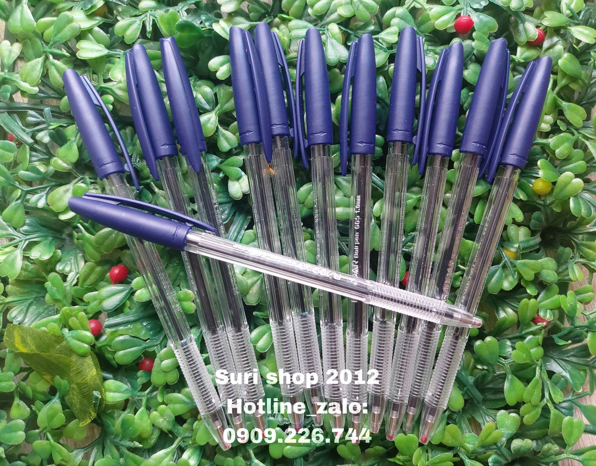 Combo 10 cây bút bi raddar 665 ngòi 0.1mm