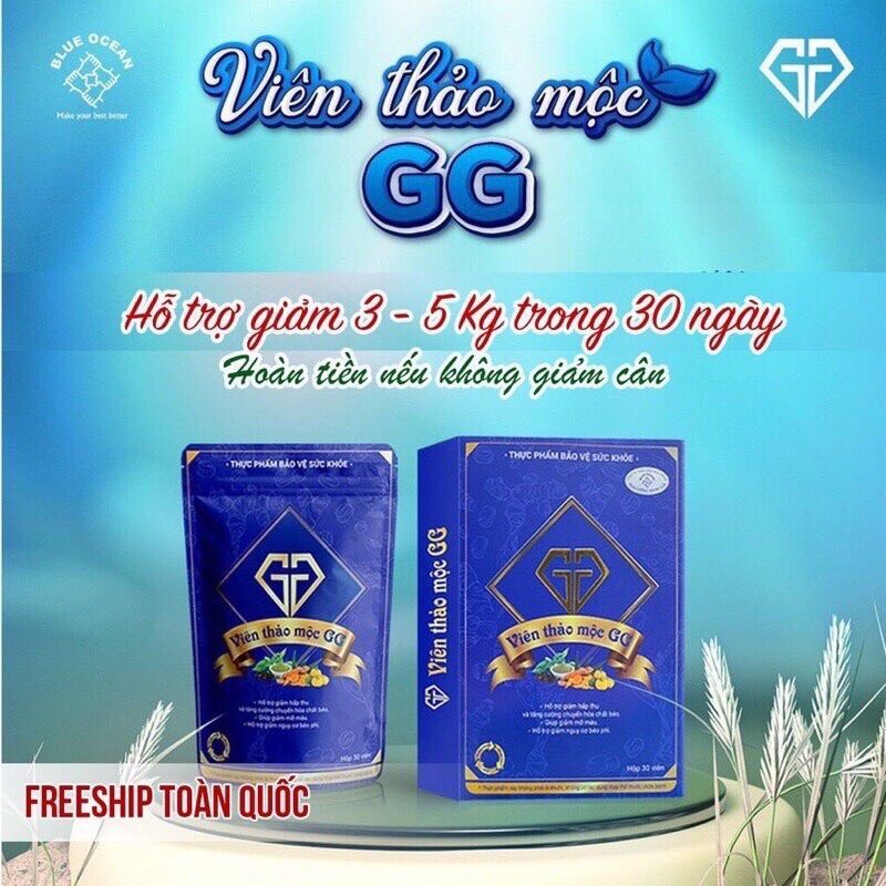 Viên thảo mộc giảm cân gg ( giảm cân từ 3-8 kg)
