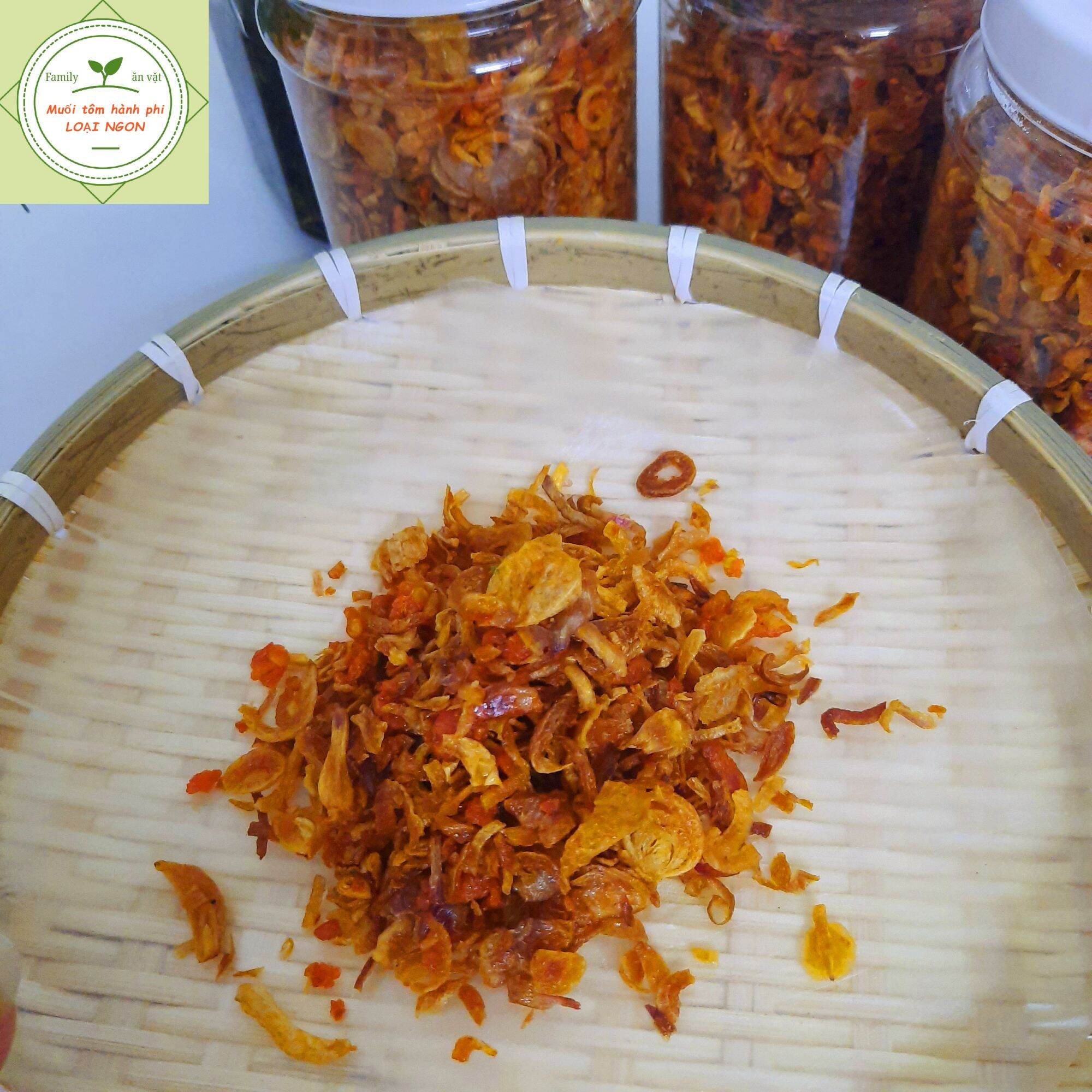 Muối Tôm Hành Phi (ĐẶC BIỆT) - Loại Ngon không bột - Hũ 200gr