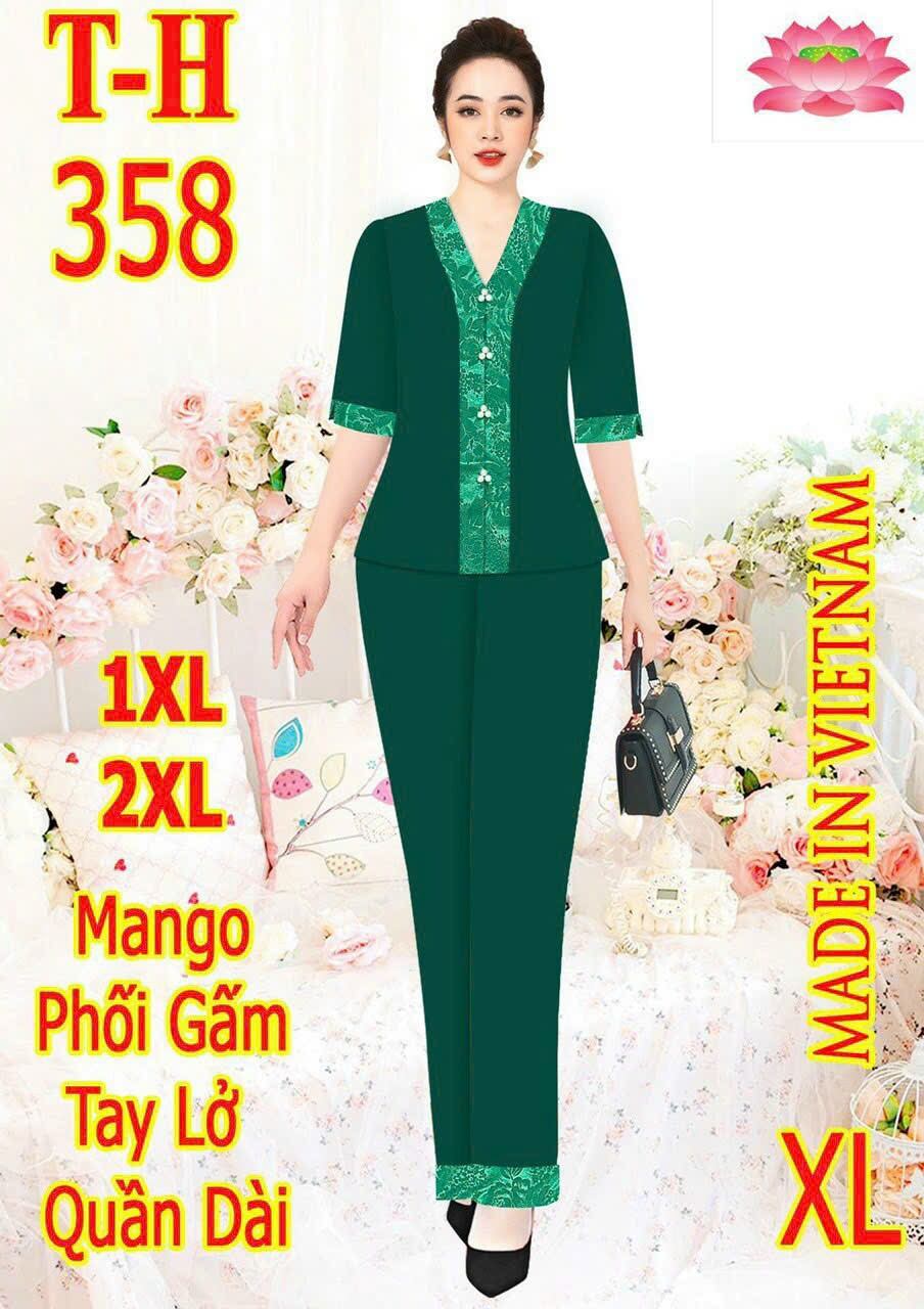 Bộ trung niên màu phối tay lỡ