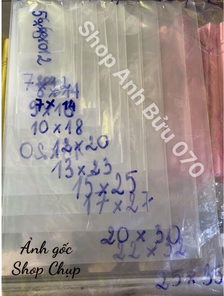[Q11] Túi Nilon PE Đủ Kích Cỡ (Có Bán Lẻ 100g=>1kg)