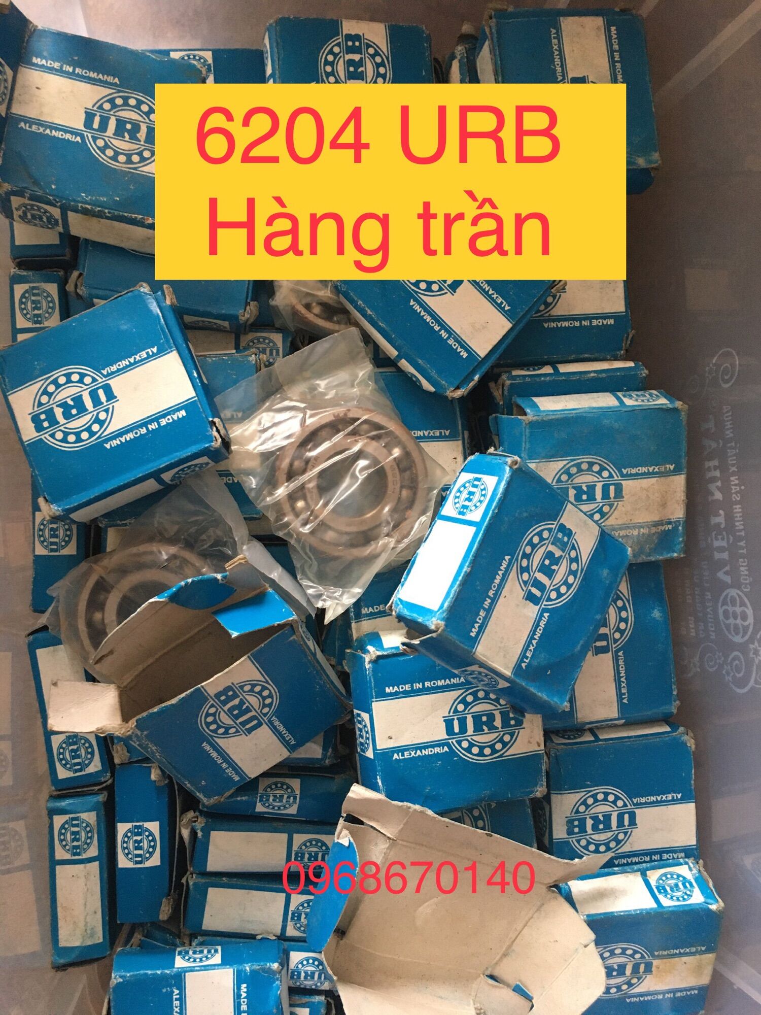 Vòng bi 6204 trần mới Rumani , KT:(20x47x14mm)