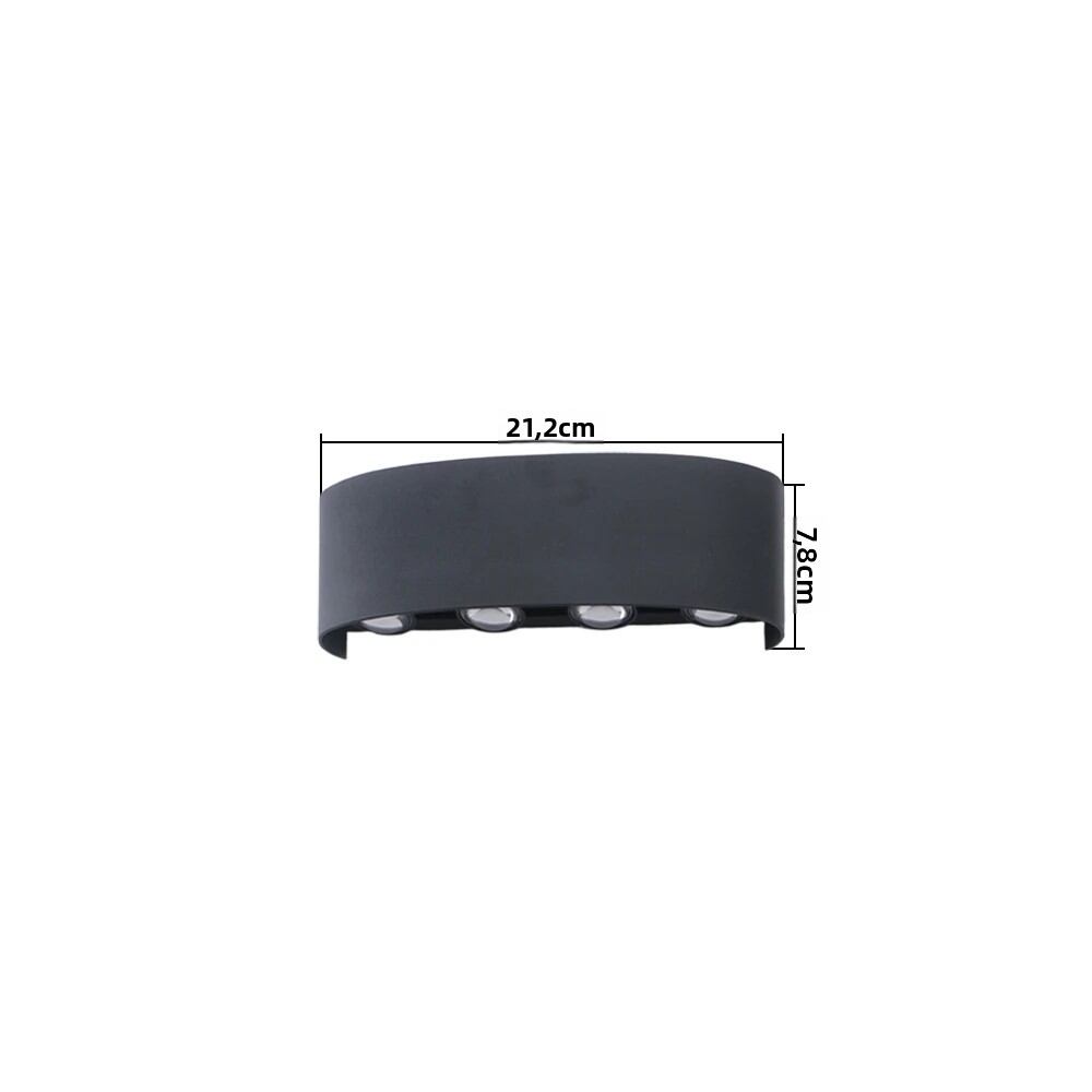 Đèn LED Dán Tường Ngoài Trời IP65 Chống Nước Lên Xuống Trong Nhà Cầu Thang Sân Vườn Đèn Treo Tường Nhựa AC110-220V Phong Cách Hiện Đại Chiếu Sáng Gia Đình