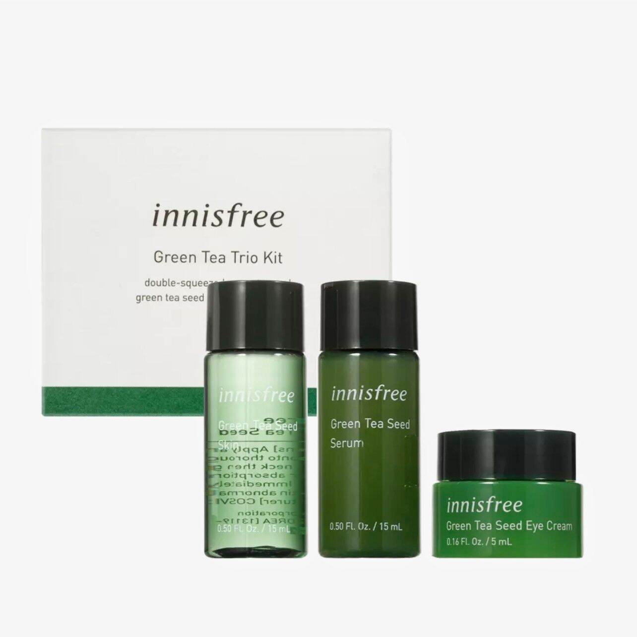 Bộ 3 Món Trà Xanh Mini Size Innisfree Green Tea