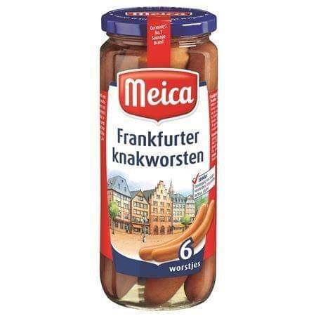 xúc xích meica Frankfurter  540g/hủ của đức