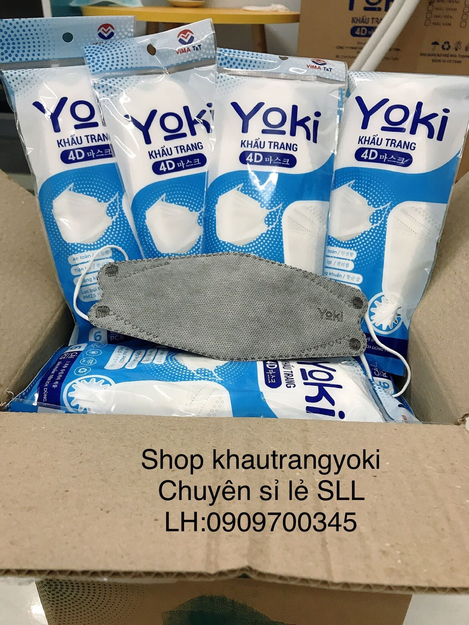 Sỉ thùng khẩu trang yoki 1 thùng 300 cái