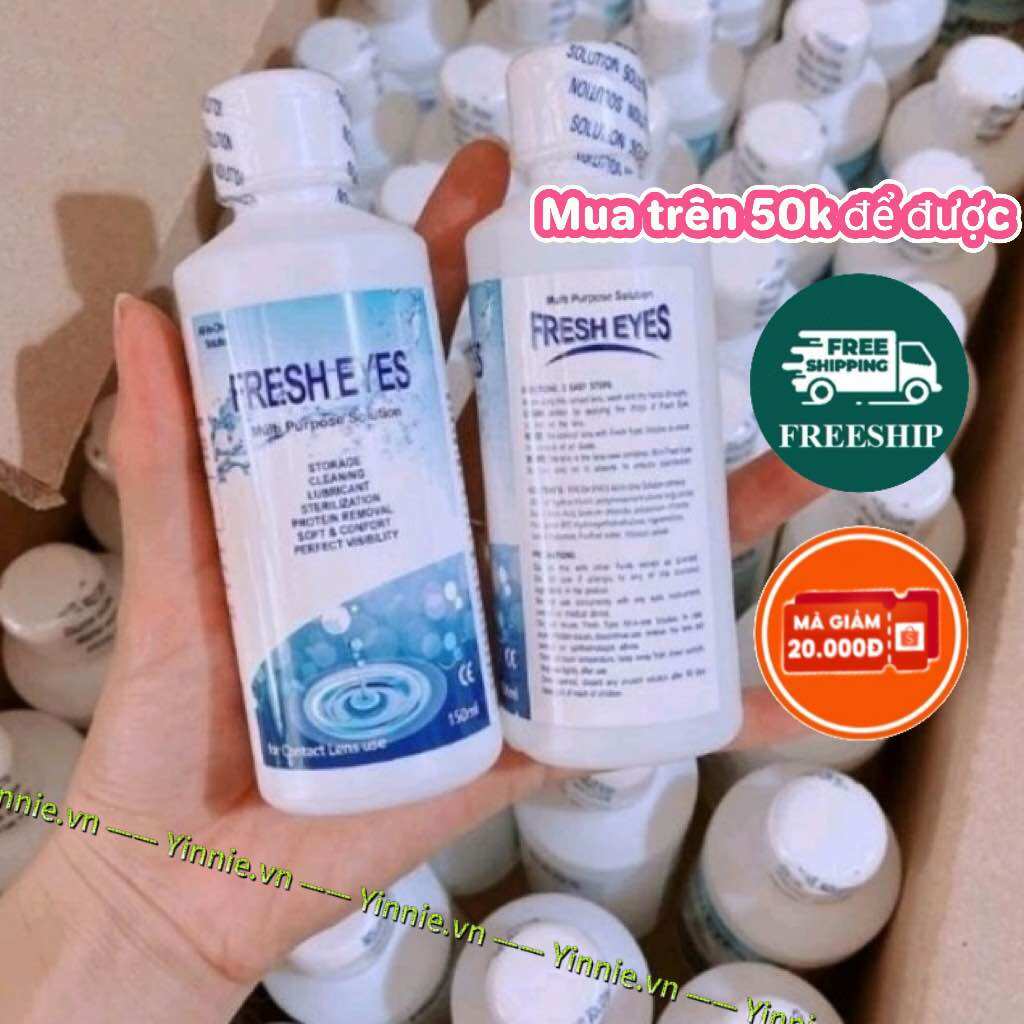 Combo nước ngâm, nhỏ mắt lens chuyên dụng