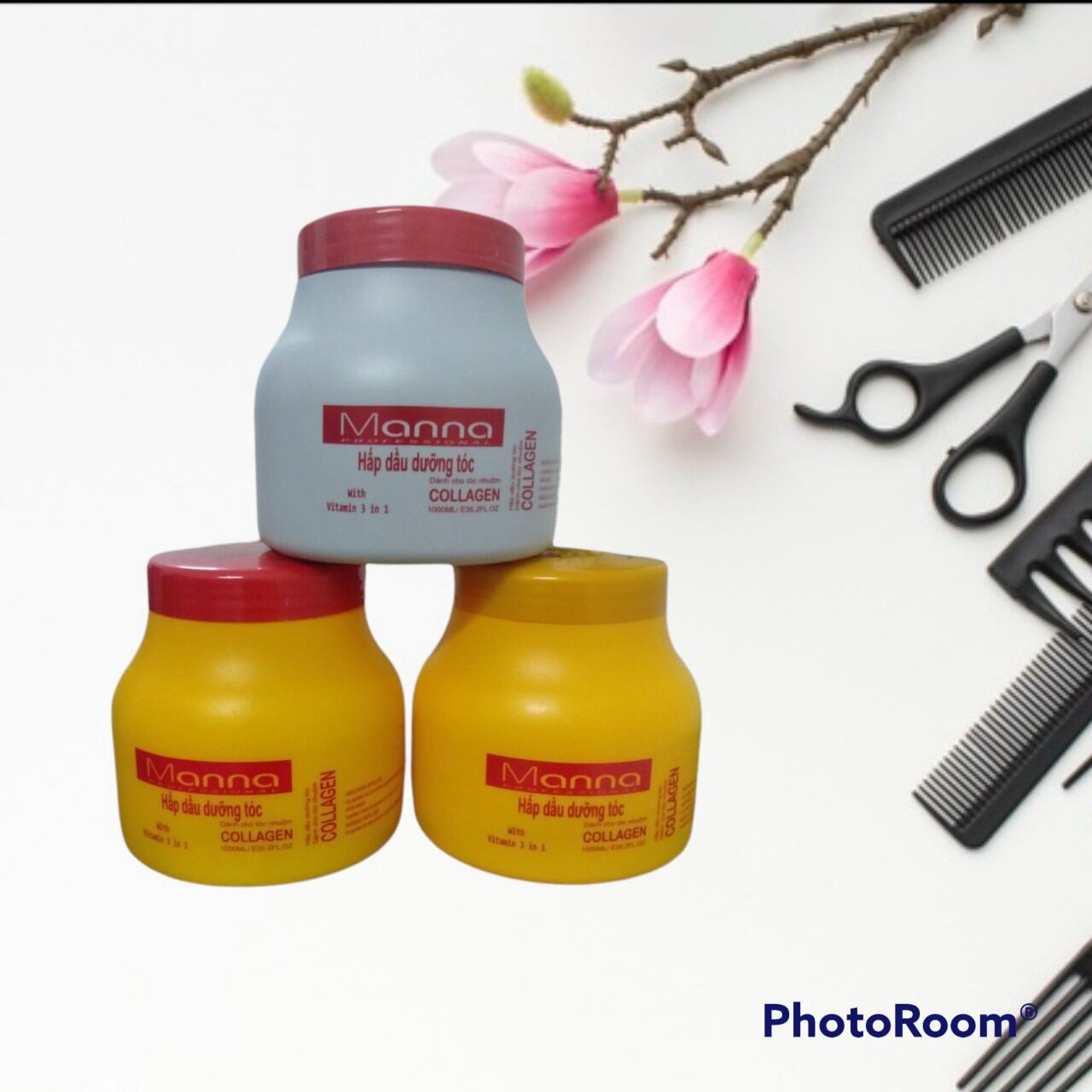 Hấp Dầu Dưỡng Tóc Manna Hương phấn, chính hãng.