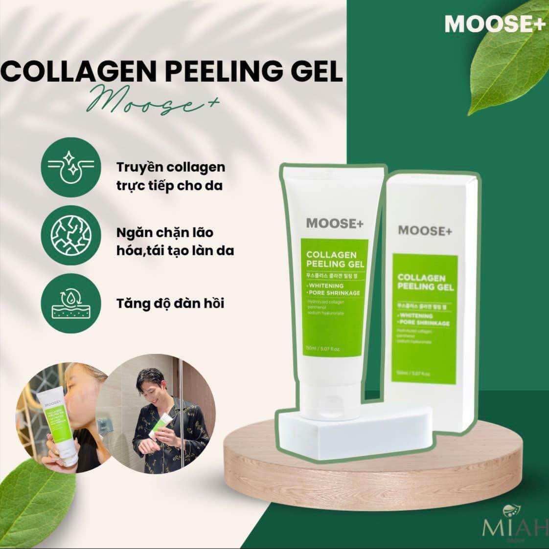 Tẩy Da Chết Collagen Hàn Quốc Moose+ [CHÍNH HÃNG]