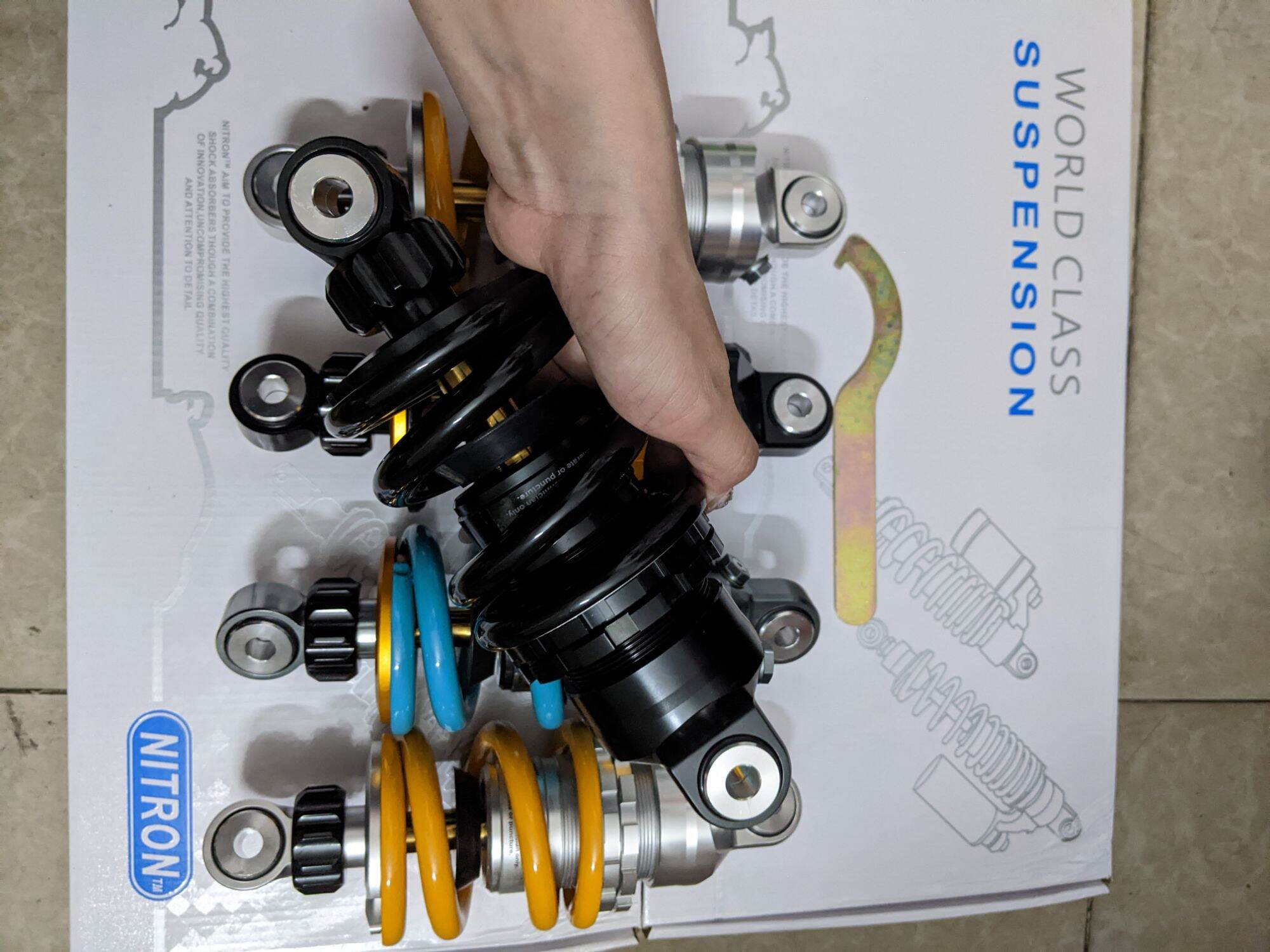 [HCM]phuộc ohlins RCB NITRON gắn ex150 ex135 không bình dầu