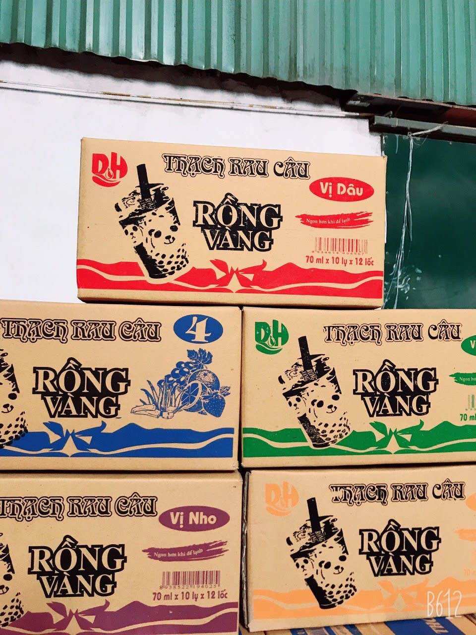 Thạch Hút Trái Cây Rồng Vàng ( hộp)