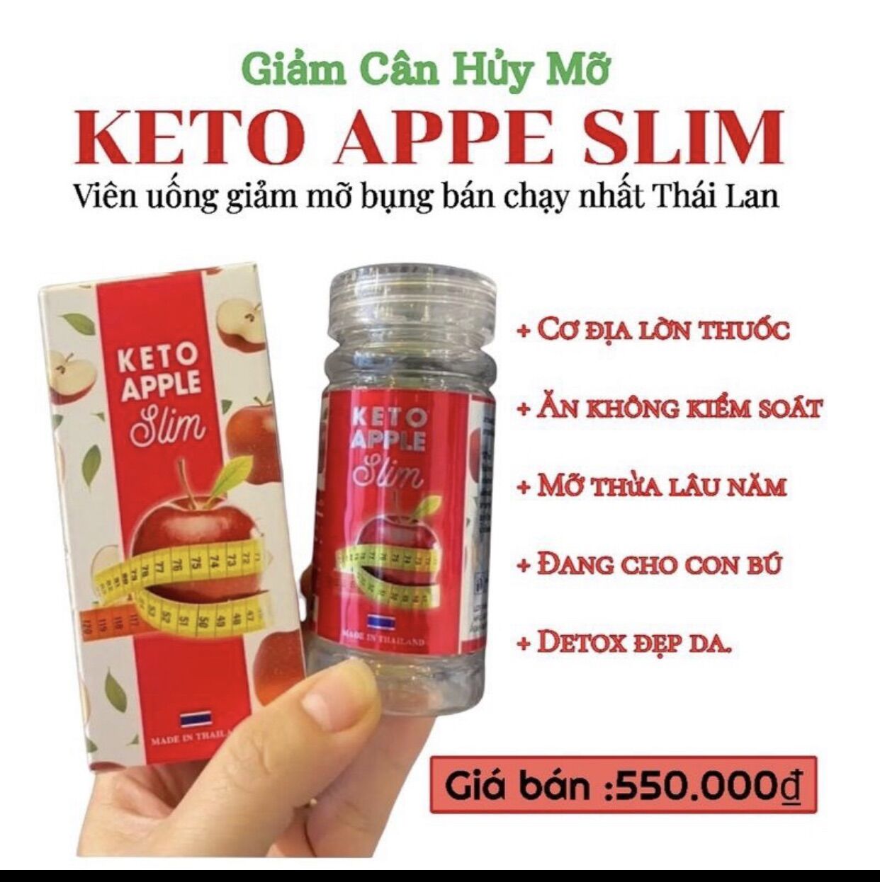 Giảm Cân Táo Keto Apple slim