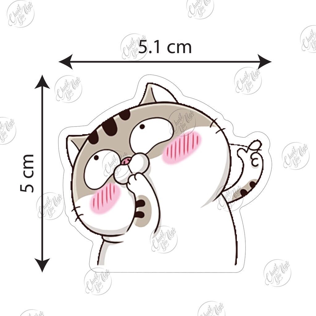 [HCM]Sticker Bộ 120 hình Mèo Ami