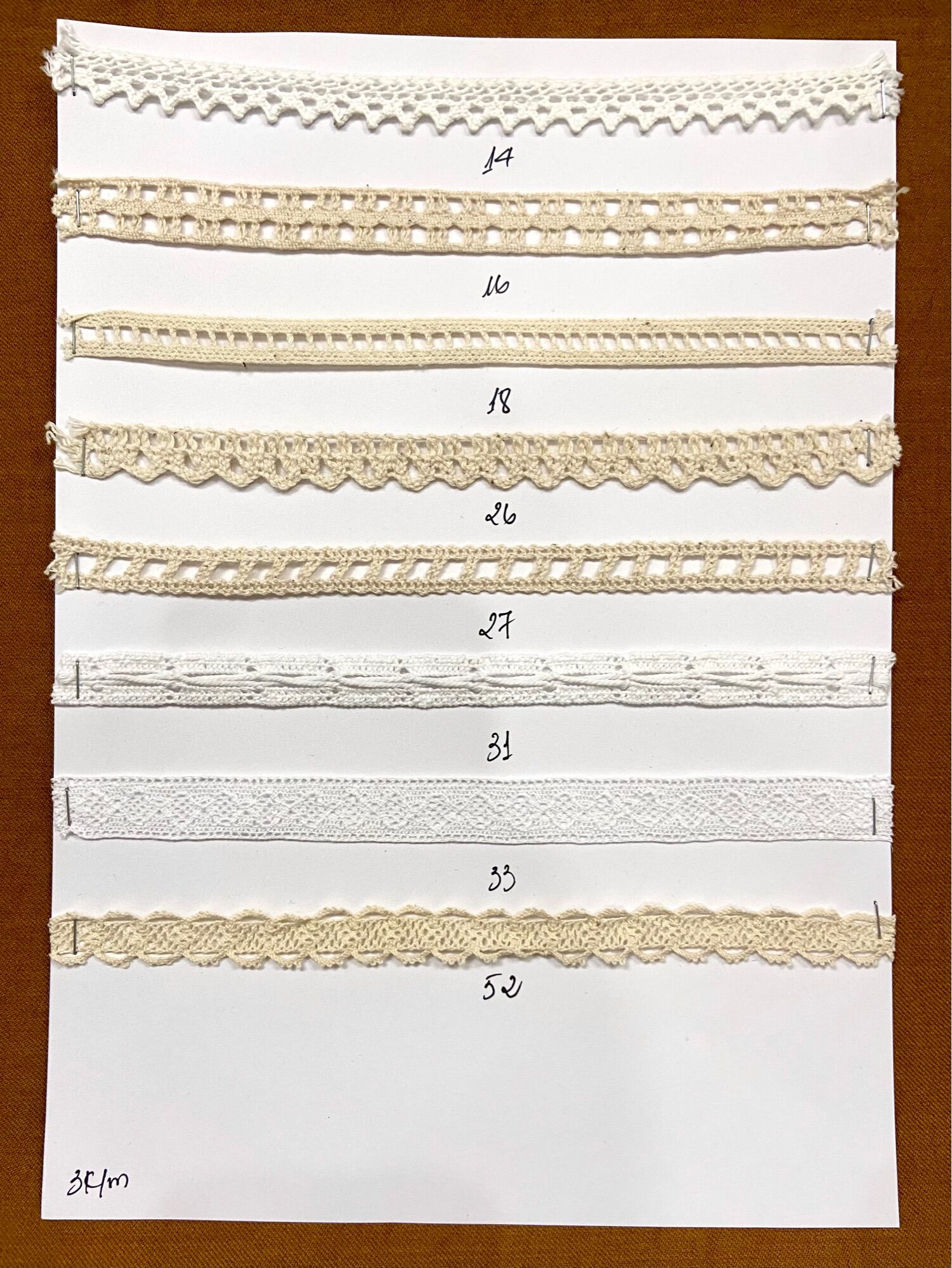 Ren viền cotton 3k/m ( set 5m)