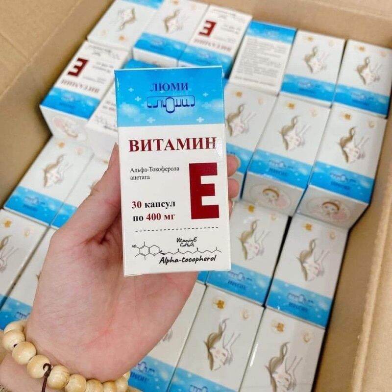 Vitamin E Đỏ Nga Lumi mẫu mới 400mg