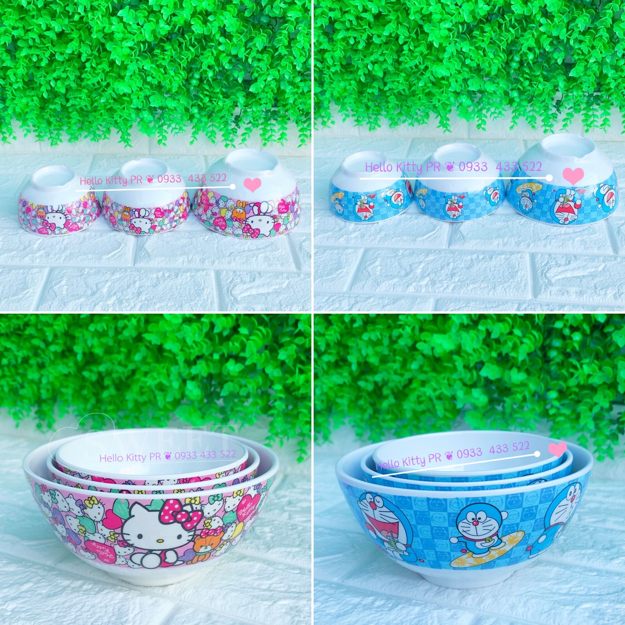 Tô chén Doremon Hello KittY