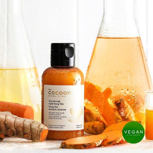 COCOON sữa rửa mặt nghệ Hưng Yên 140ml