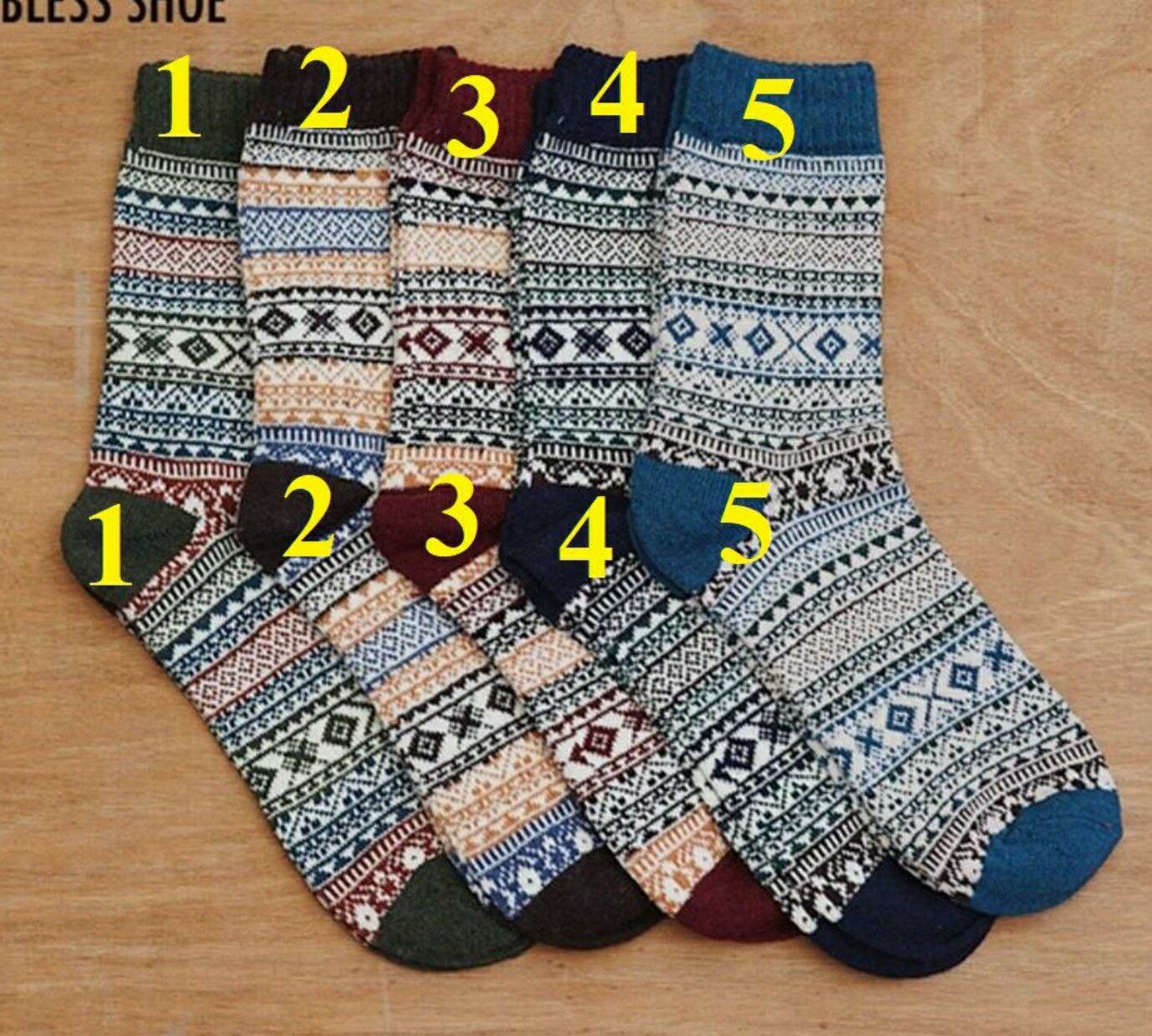 Set 5d Tất thổ cẩm Mẫu 16