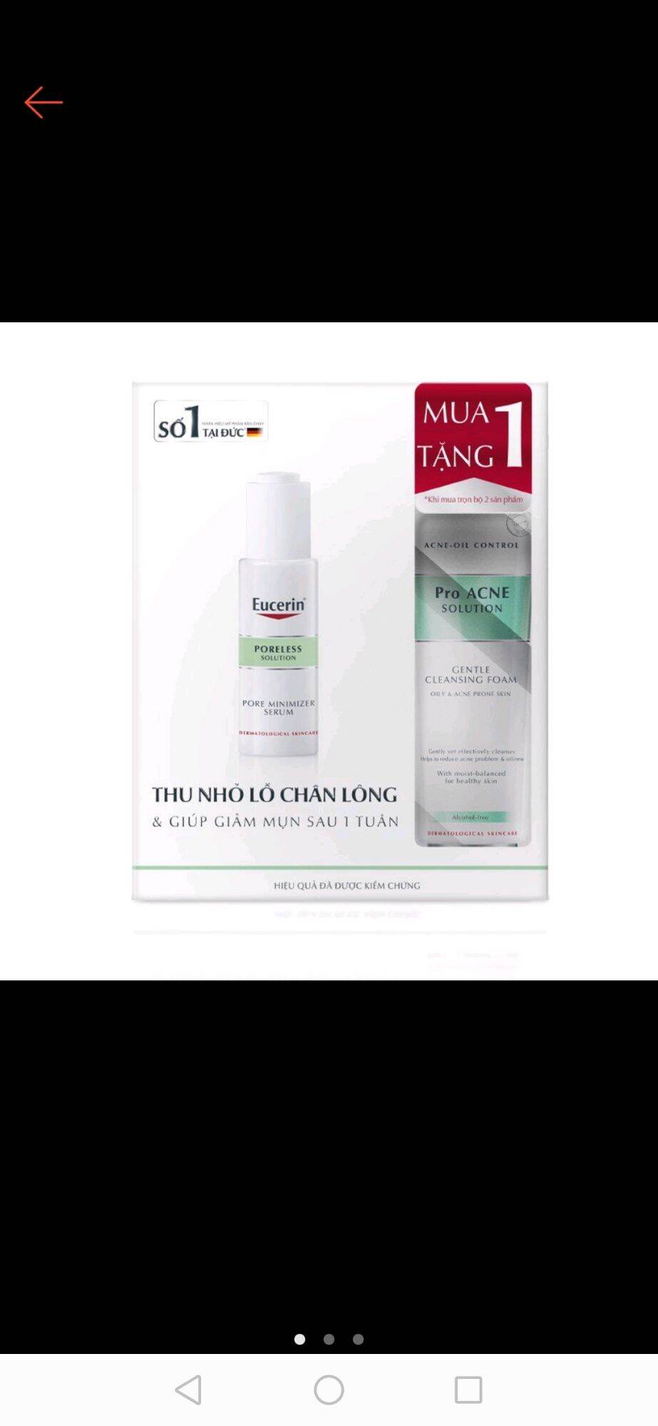 Tinh Chất Eucerin ngừa mụn 30ml + Sữa rửa mặt 150ml