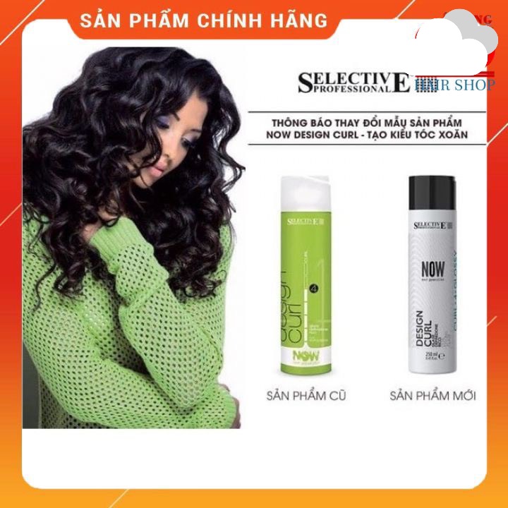 Gel tạo kiểu tóc uốn selective design curl ý 250ml