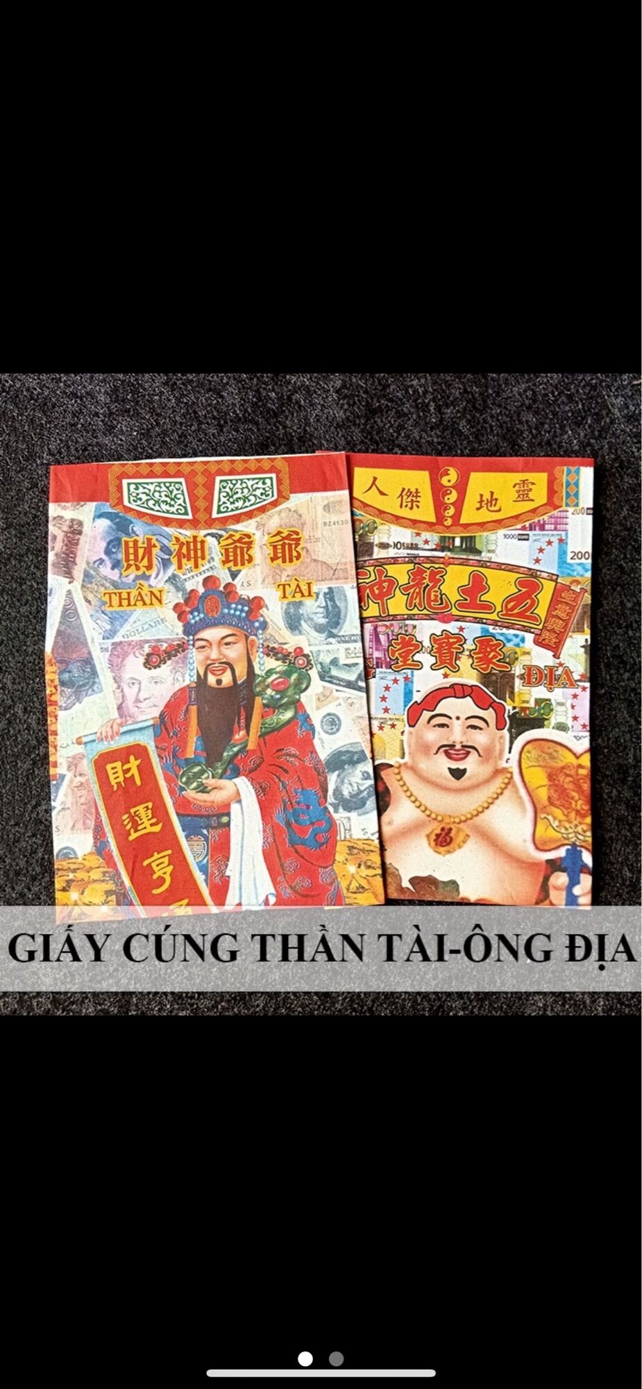 2 Phần cúng thần tài ông địa cúng trong nhà ban Tài Địa