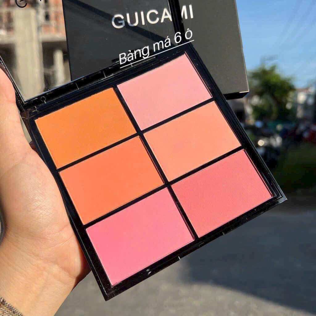 Bảng Má Hồng 6 Ô Chuyên Nghiệp Guicami Pro Multi Blush