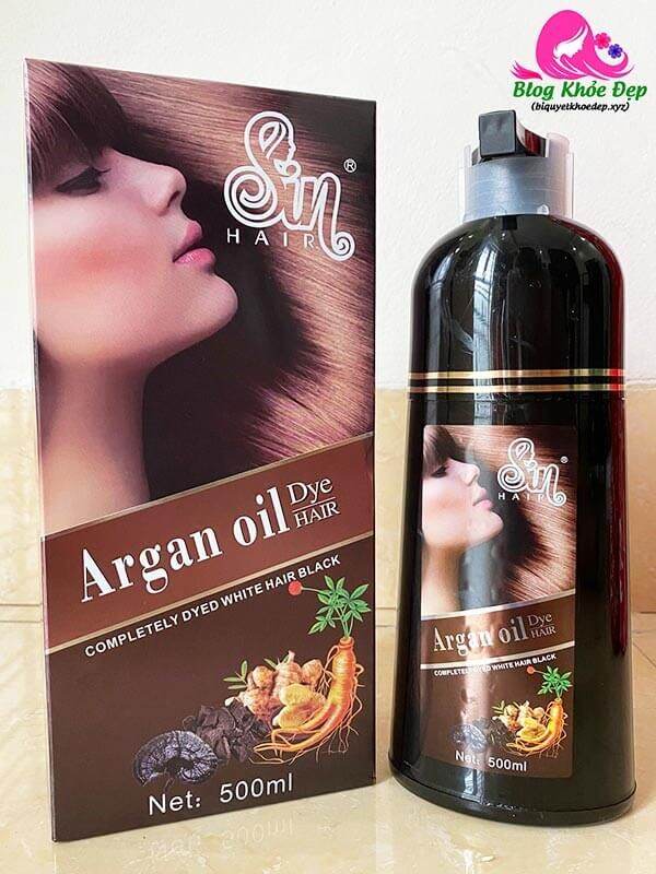 [Hcm]Dầu Gội Nhuộm Sin Hair Nhật Bản 500Ml (Màu Đen)