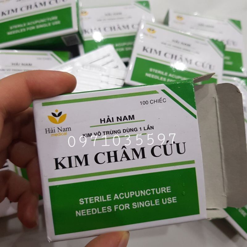 Kim châm cứu Hải Nam size 0,25×13, kim đốt nốt ruồi