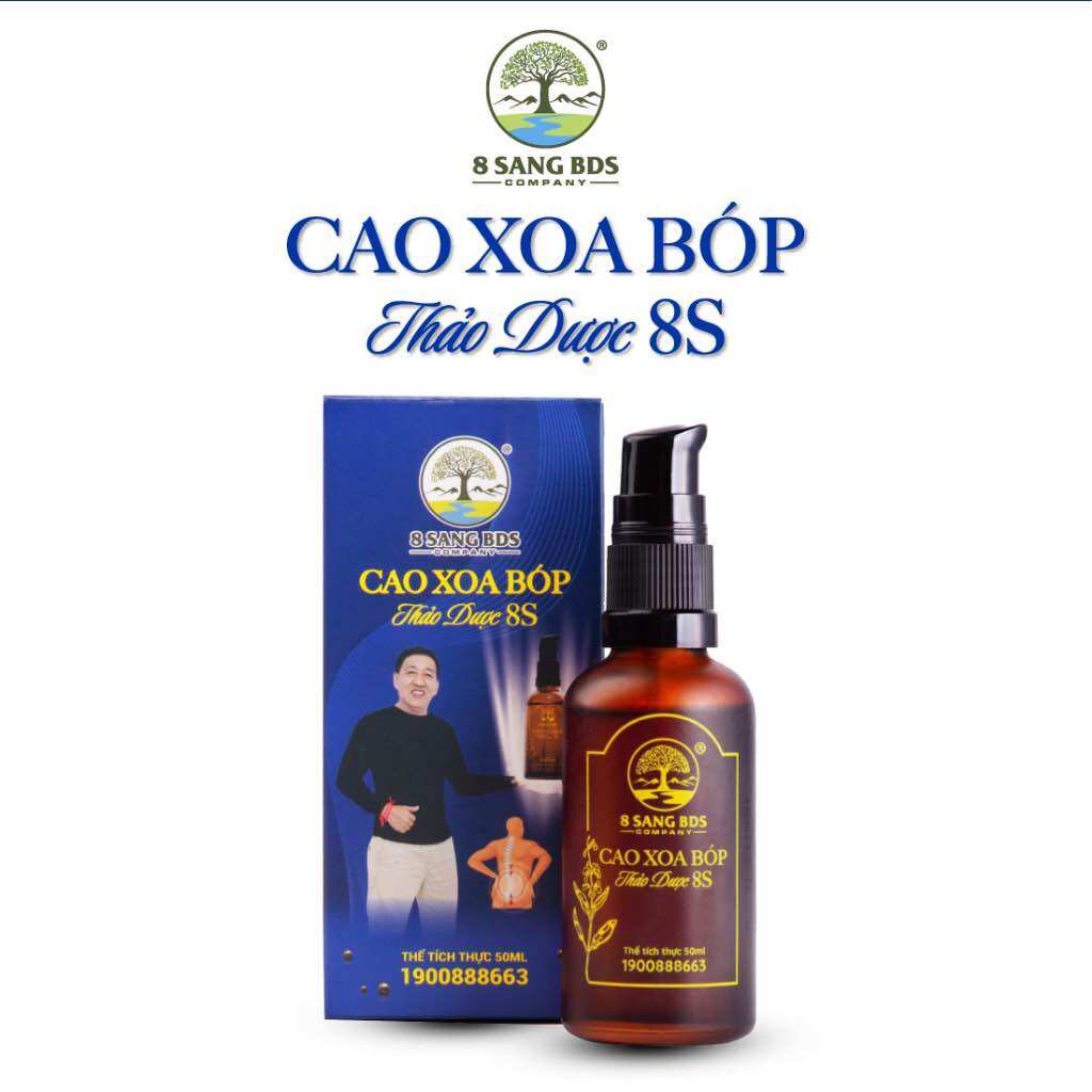 Cao Xoa Bóp Thảo Dược 8S 8 Sang BDS cải thiện đau nhức cơ xương khớp