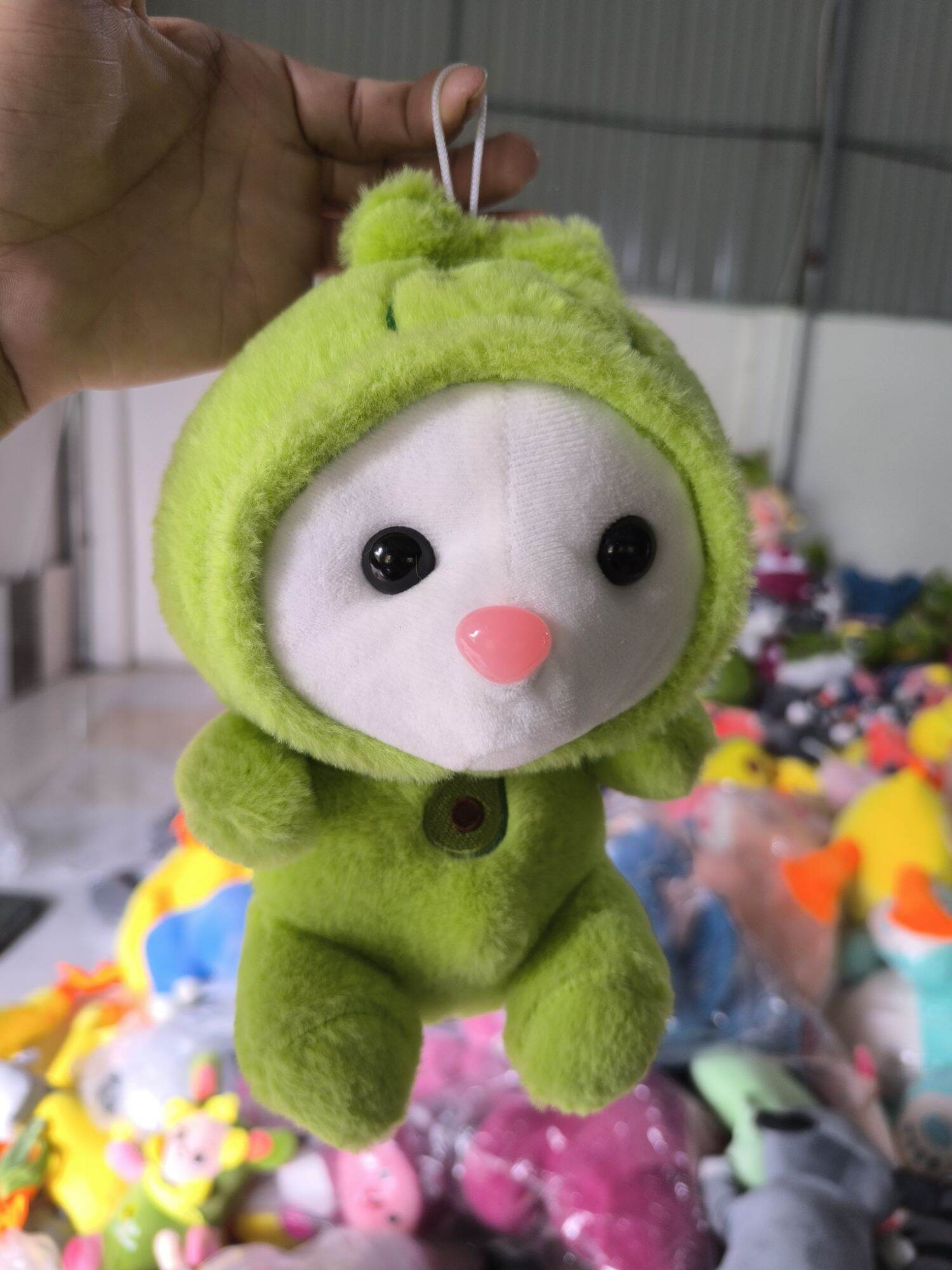 gấu bông khủng long xanh nhỏ cute