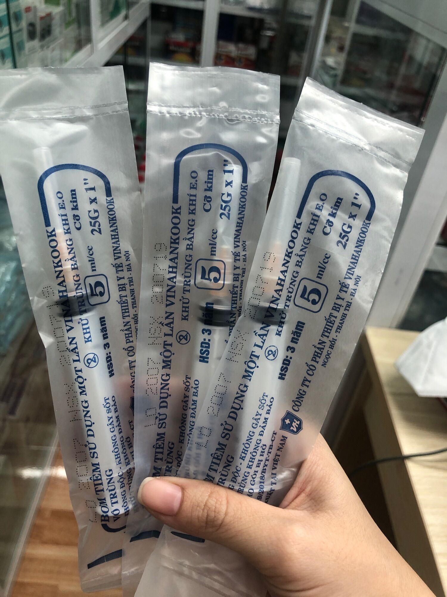 5 bơm kim tiêm 5ml/cc vinahankook
