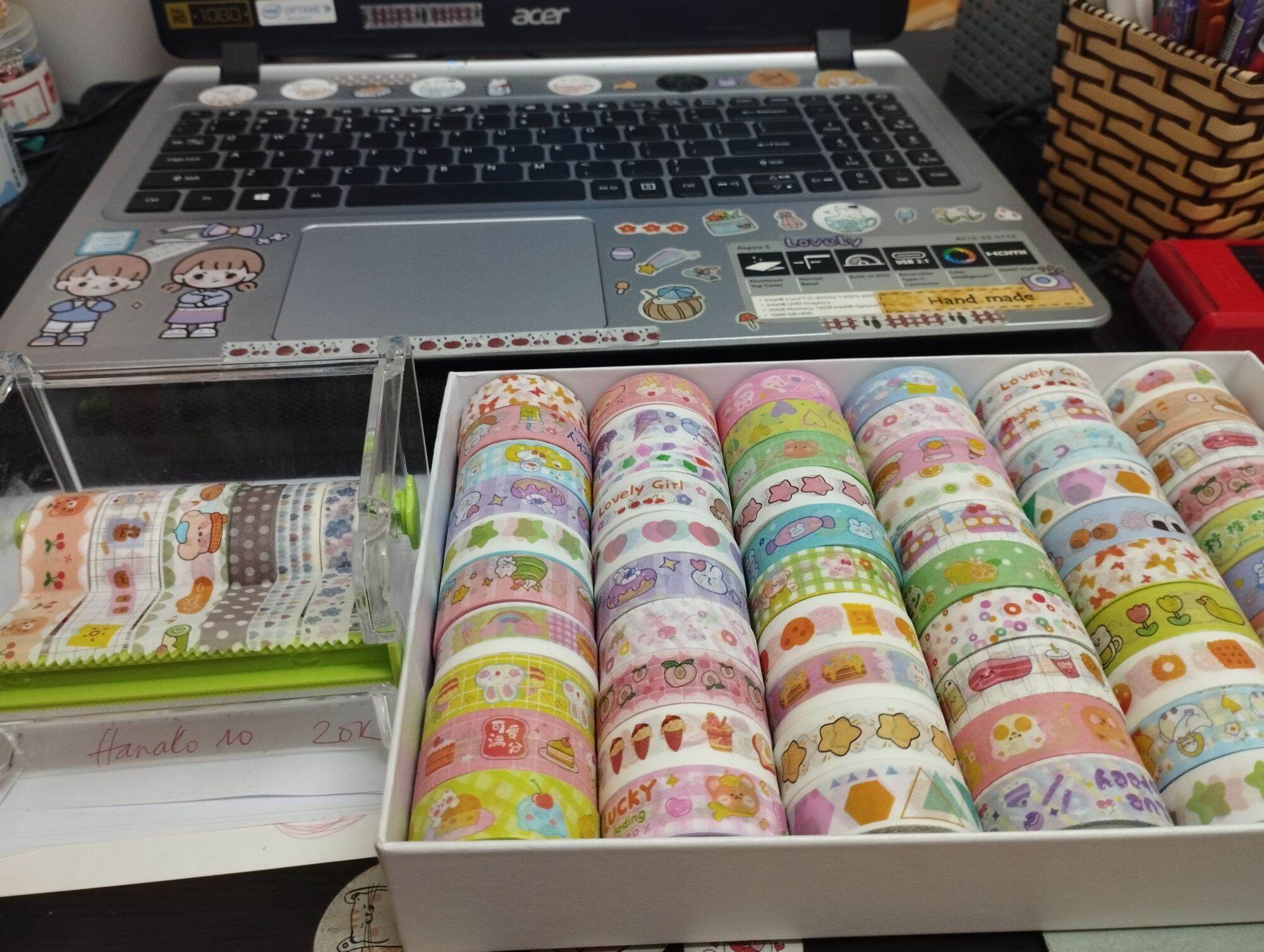 10 cuộn Washi tape dễ thương (mẫu ngẫu nhiên) [10 CUỘN]