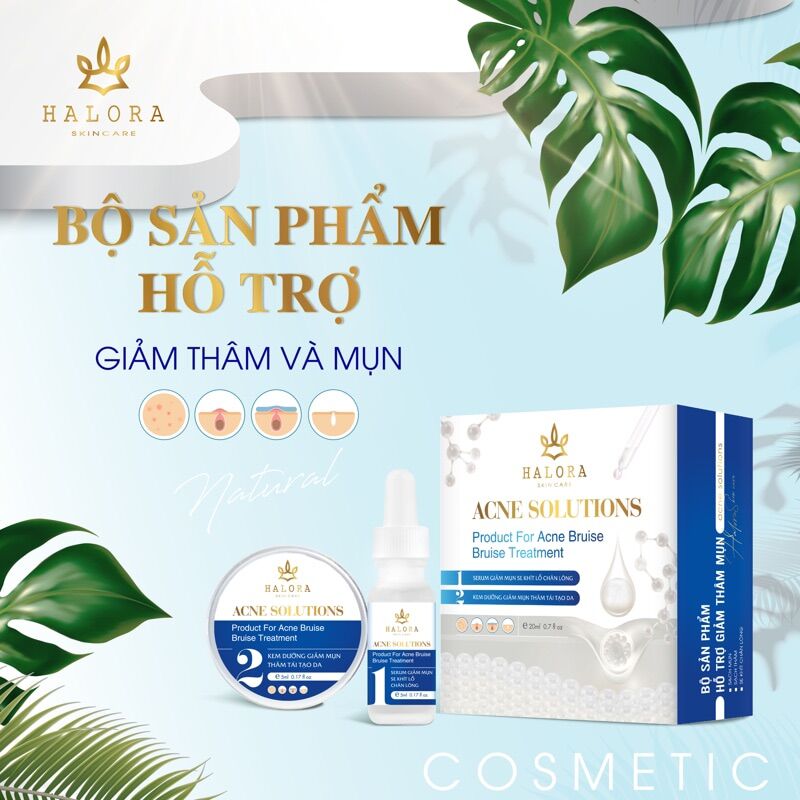 Bộ combo giảm thâm halora