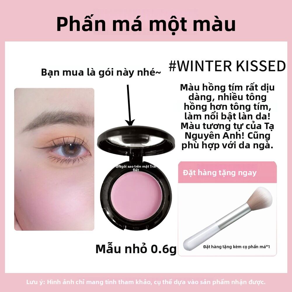 KYLIE Blush Mới Phiên Bản Mini Pink Power 334 Winter Kissed 336 Son Lì Dưỡng Ẩm Cho Da Dưỡng Ẩm Phấn