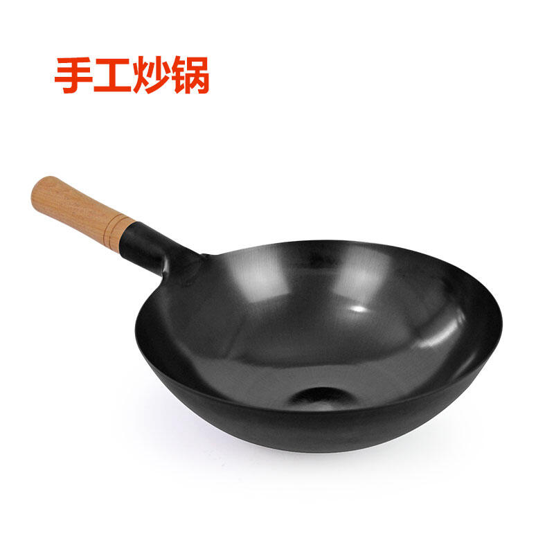Chảo sắt công nghệ zhangqiu chảo rèn thủ công chảo sắt kiểu cũ nồi sắt gia dụng bếp ga chảo sắt không dính không tráng sắt chín