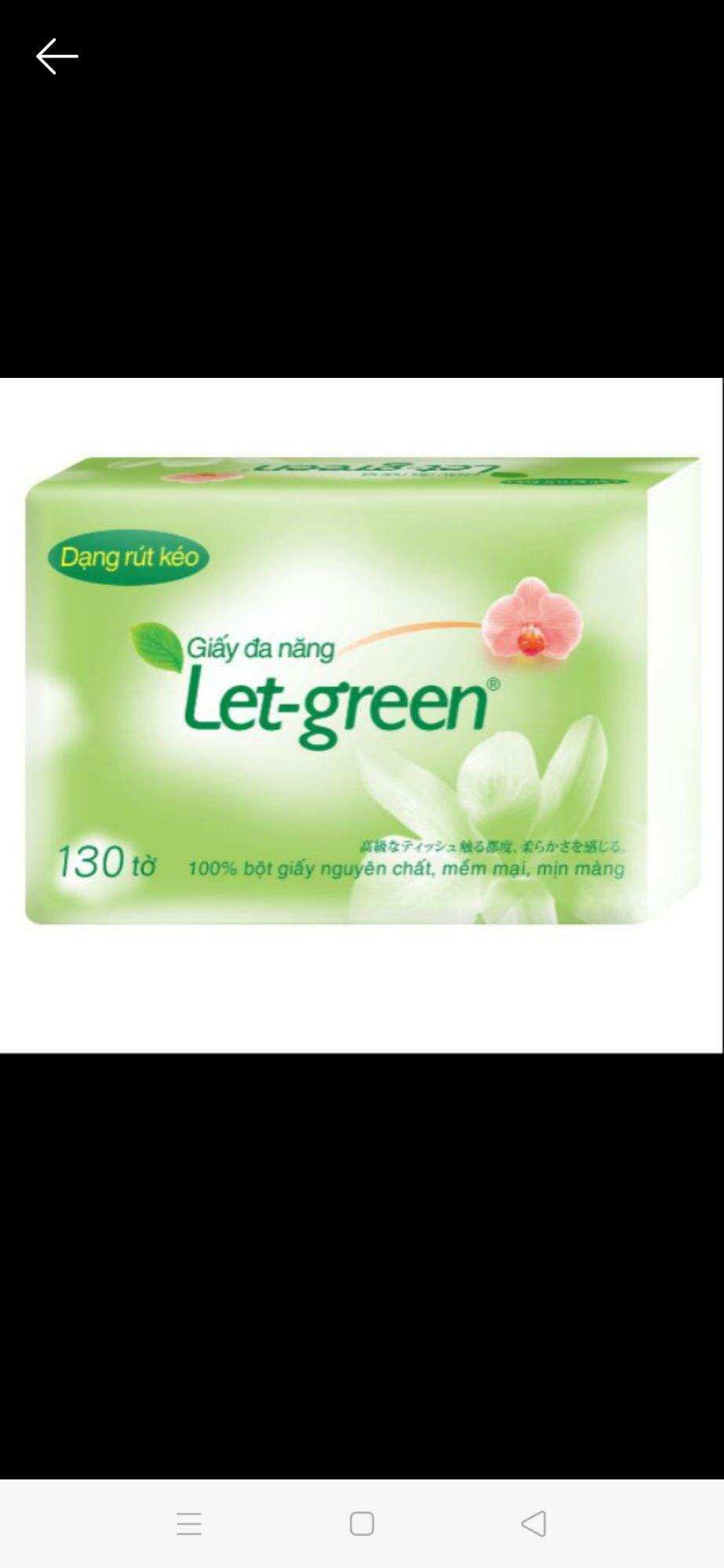 khăn giấy letgreen 130 tờ