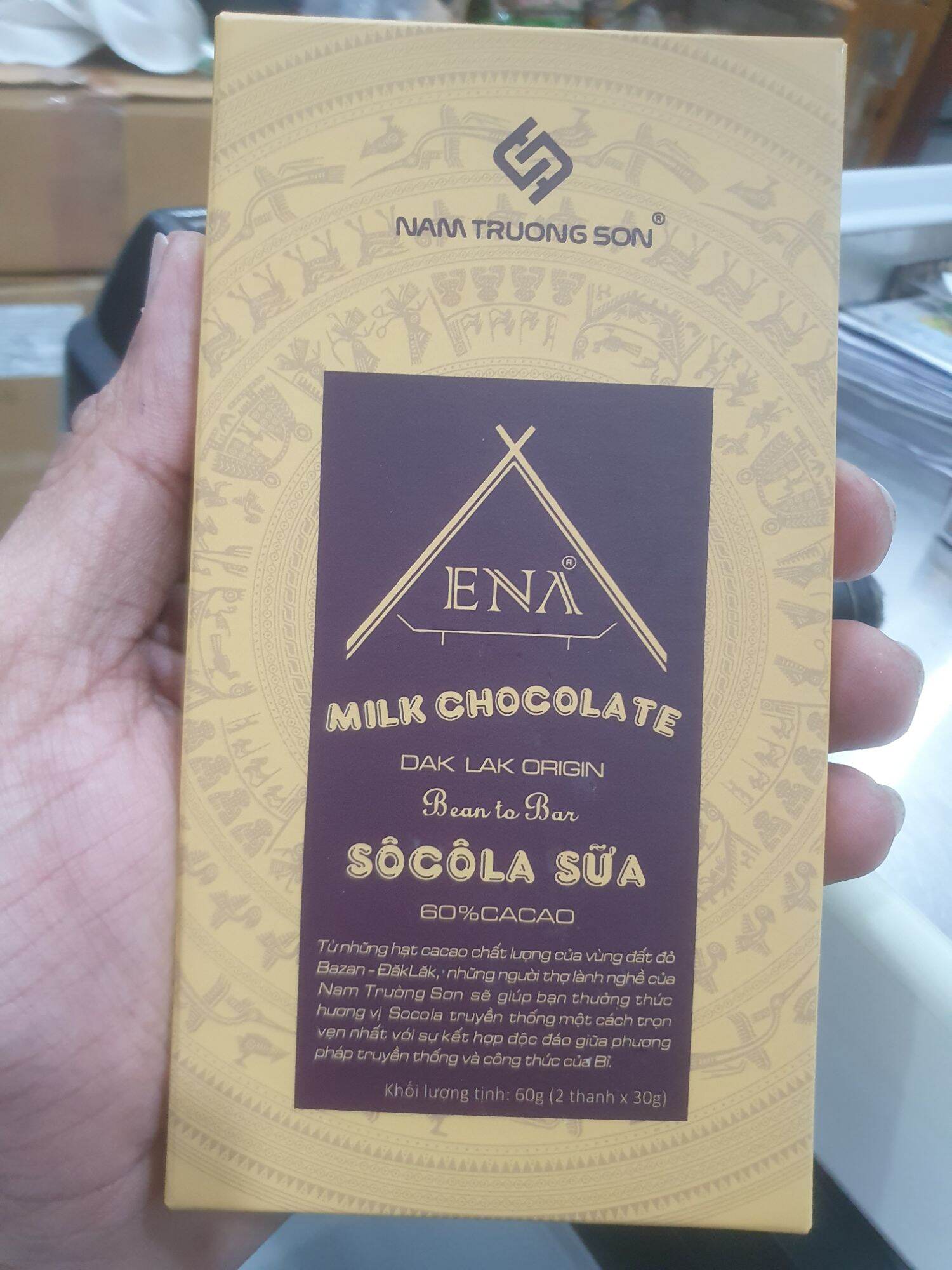 Milk chocolate 60g Dak Lak origin