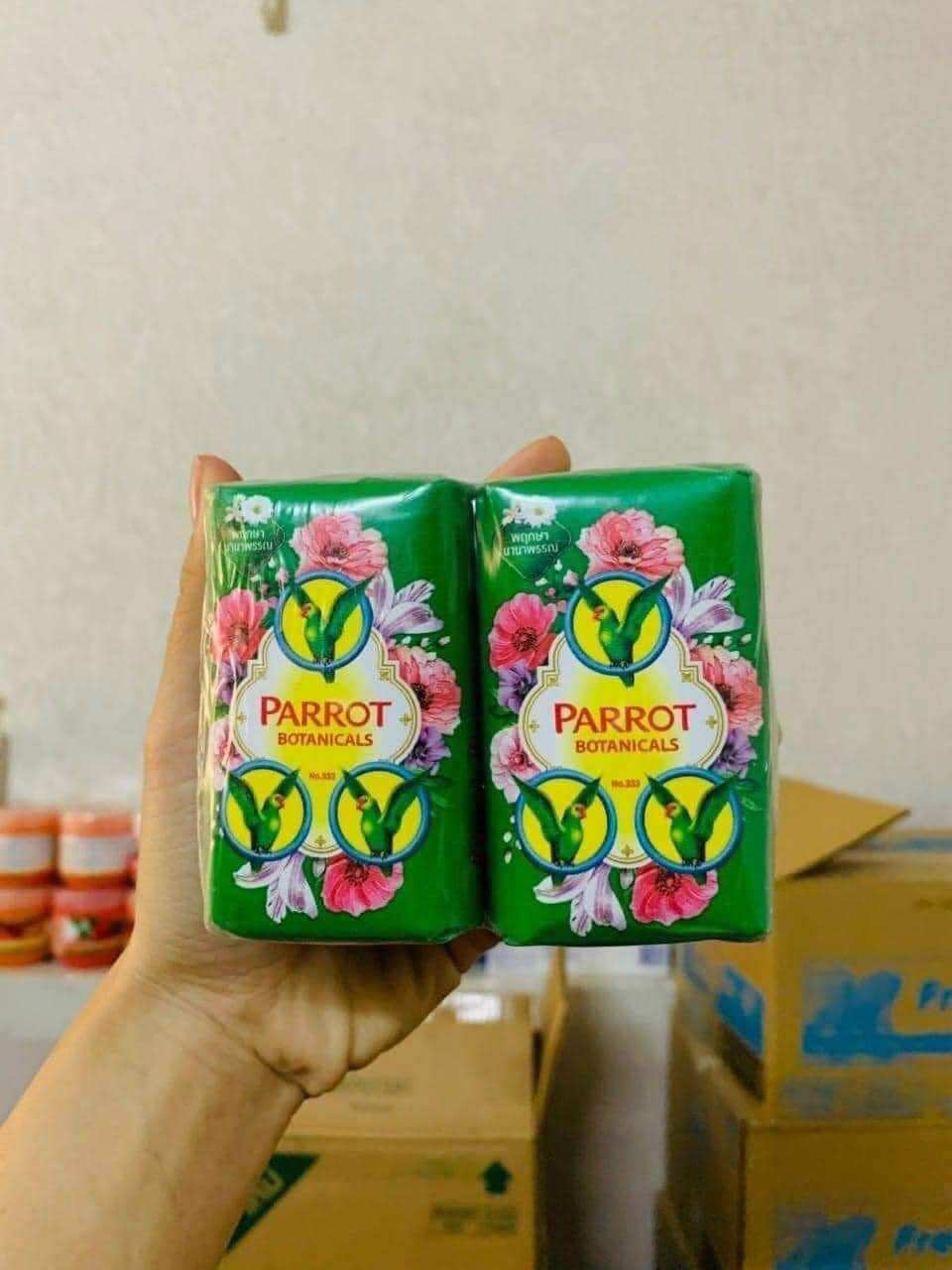 Lốc 6 cục xà phòng vẹt parrot thái lan