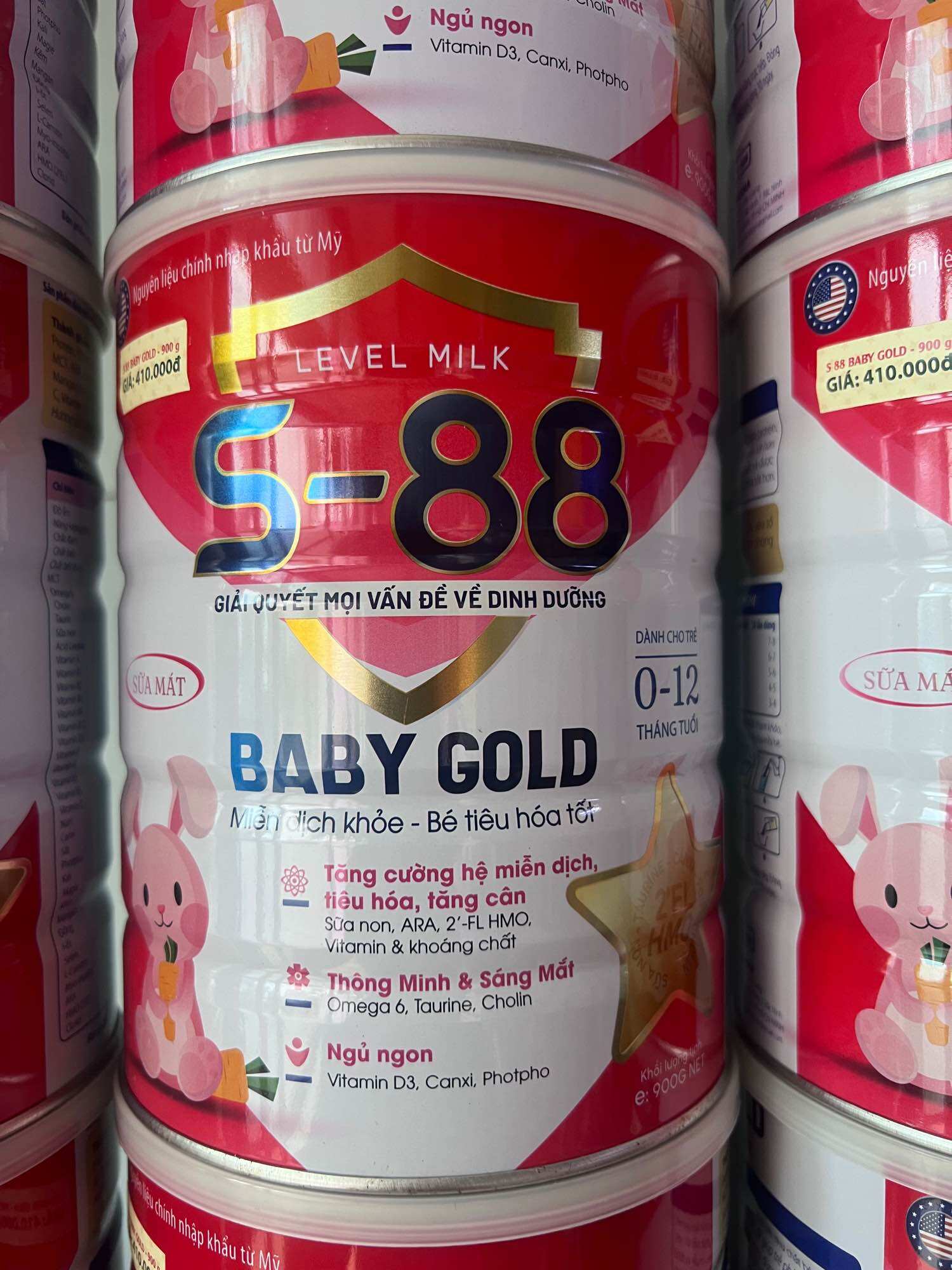 Sữa tăng cân S88 Baby gold 900gr dành cho trẻ từ 0-12 tháng tuổi