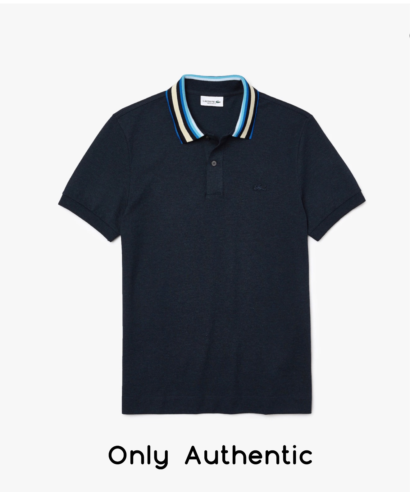 Polo nam regular fit striped collar chính hãng