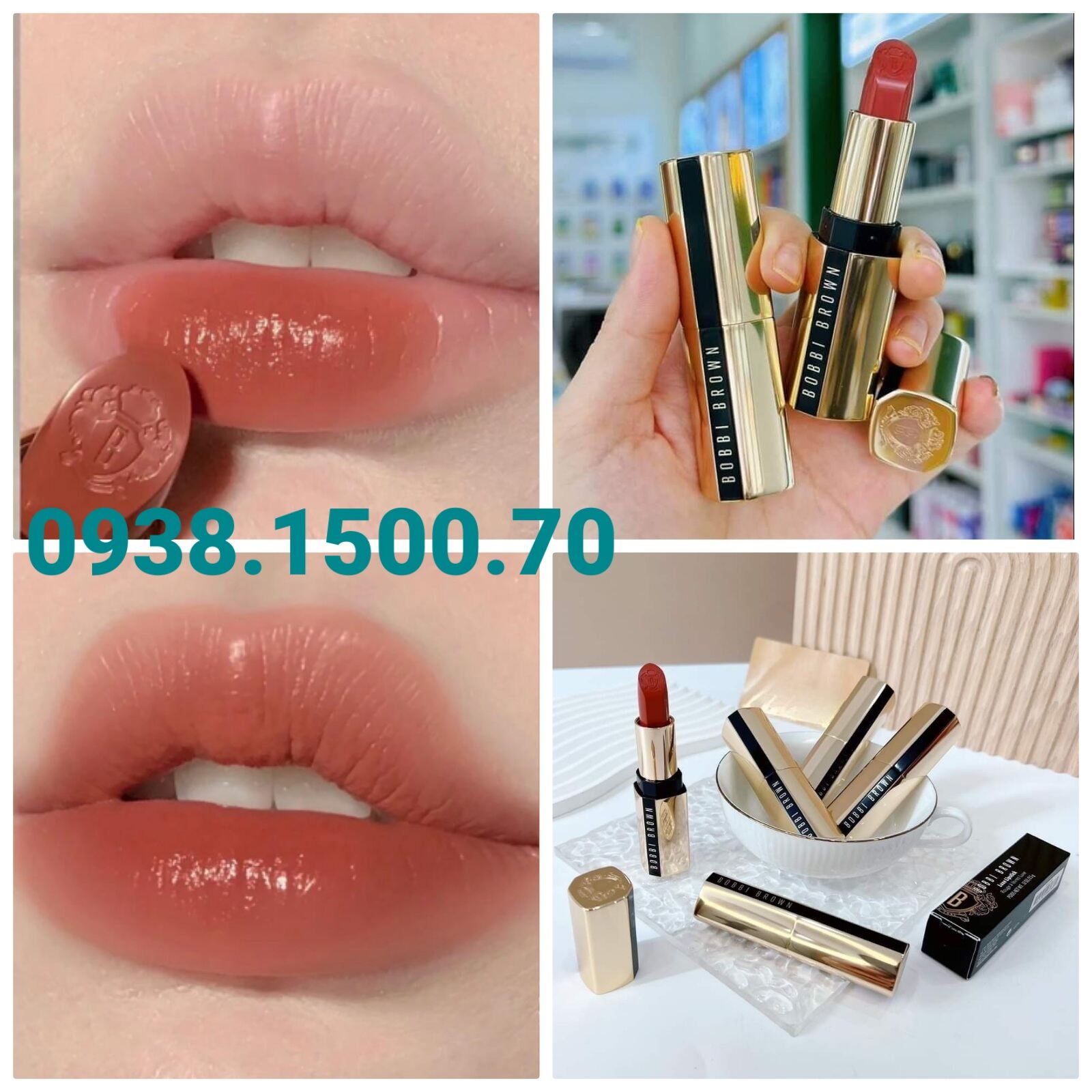 SON THỎI LÌ BỀN MÀU 12H Bobbi Brown Luxe Lipstick 64 Afternoon Tea 3.5g