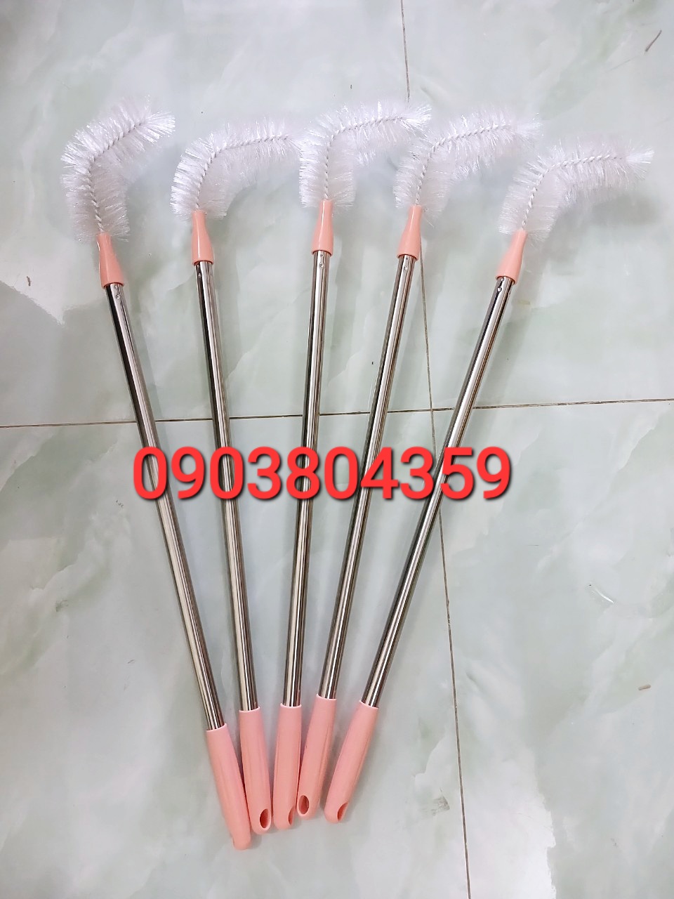 Cây rửa bình nước.Cây chà bình nước cổ nhỏ 20l.đầu tròn