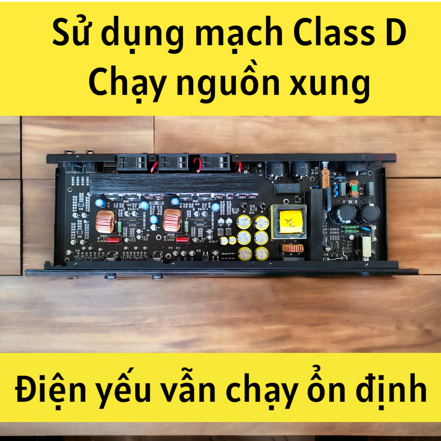 Đẩy 2 kênh Nguồn Xung Class D chính hãng DKAudio